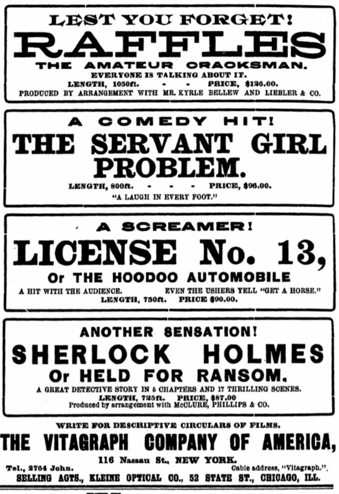 Adventures of Sherlock Holmes or Held for a Ransom